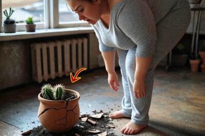 Мой муж уехал в другой город на командировку на месяц, а я решила перенести его любимый кактус в горшке в другое место, но случайно разбила его, когда переносила. Волосы дыбом стали от увиденного внутри…