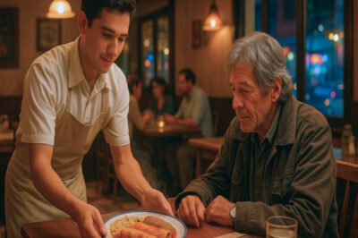 Genç bir garson fakir bir müşteriye sevgiyle davrandı… ve o müşteri aslında kılık değiştirmiş bir milyarder çıktı