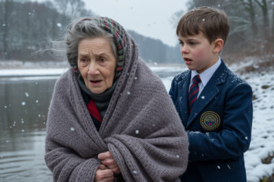 Büyükannesi buzlu nehre itilmişti ve onu eve giderken bulan bir okul çocuğuydu.