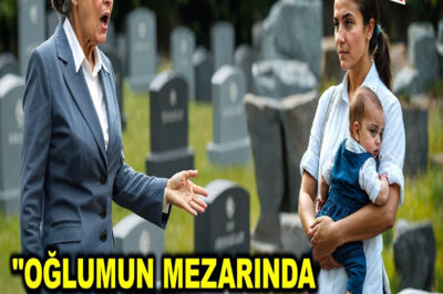Milyarder Kadın Oğlunun Mezarında Ağlayan Bir Garson ve Çocuk Gördü – Gözlerine İnanamadı!