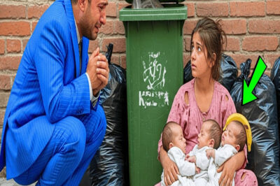 DİLENCİ KIZ ÇÖPTE ÜÇÜZ BEBEK BULDU, ANCAK ONLARIN KAYIP MİLYONERİN ÇOCUKLARI OLDUĞUNU BİLMİYORDU