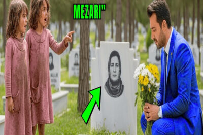 MİLYONER EŞİNİN MEZARINI ZİYARET ETTİ, AMA İKİ DİLENCİ İKİZ KIZ “İŞTE BİZİM ANNEMİZ” DEDİĞİNDE…