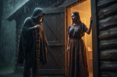 Bir dilenci bir kulübede barınak istedi ve sadece bir gece sonra tüm araziyi satın aldı. Yağmur, Michoacán dağlarında unutulmuş bir kasaba olan San Miguel de los Cerros’un teneke çatılarına kırbaç gibi vuruyordu. Esperanza Hernández ahşap panjurları çarparak kapattı, ancak rüzgar ıslık çalar çalmaz, dışarıda tek bir canlı olmamasına rağmen kapıya üç kez ritmik vuruşlar duydu…