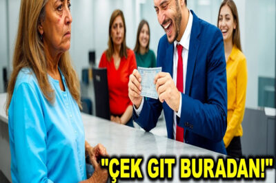 Banka müdürü, sıradan sandığı kadına hakaret edip çekini yırtıyor… Onun patron olduğunu bilmeden!