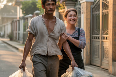 Bir parça ekmek uğruna, varlıklı bir evin aşçısına ağır torbaları taşımakta yardımcı olmayı kabul etti.