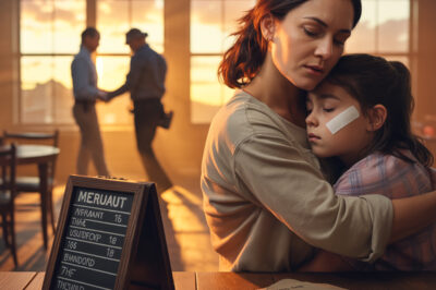 “Erkek kardeşim terfi partisinde kızımı ağır bir menü tahtasıyla vurdu… ama sonra her şey değişti…”