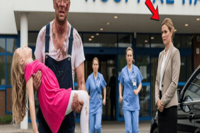 Patron, bayılan küçük kıza yardım eden tamirciyi kovdu — ertesi gün 5 araba evini sardığında…