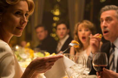 Kapı aralandı, sade bir palto, eskimiş bir çanta ve titrek bir ses içeri girdi. “Müsaitseniz… kıyafetim biraz mütevazı,” dedi kadın, gözlerini kaçırarak. Yüzlerdeki tebessüm önce dondu, sonra çatladı; sanki biri masanın altına yerleştirilmiş bir gerçeğe tekme atmıştı. O an anladı: Onlar tek bir şeyi biliyordu, ama tahmin ettikleri şey değildi. Şimdi ya kartlarını açık oynayacaktı ya da sessiz bir şokun bütün evi sarmasına izin verecekti.