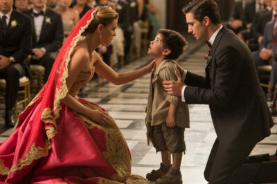 KIRMIZI İPİN EFSANESİ: On Yaşındaki Dilenci, Elit Bir Düğünü Durdurdu ve Zenginliği Sevginin Önünde Diz Çöktürdü.